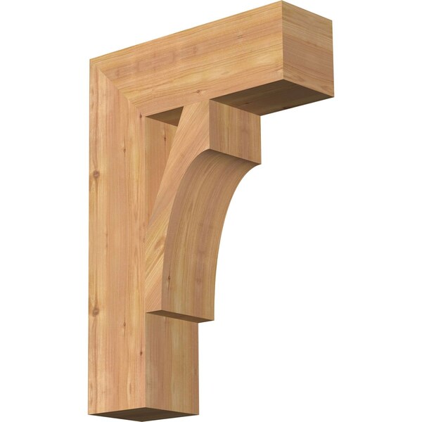 Ekena Millwork Westlake Block Smooth Bracket, Western Red Cedar, 5 1/2"W x 18"D x 26"H BKT06X18X26WTL05SWR - main